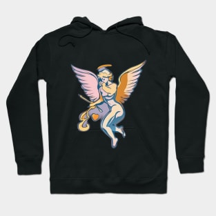 Enchanted Seraph with Sword and Heart No. 684 Hoodie